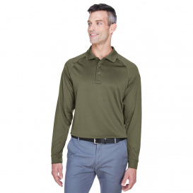 Harriton M211L Mens Advantage Snag Protection Plus Long-Sleeve Tactical Polo - Tactical Green