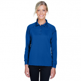 Harriton M211LW Ladies Advantage Snag Protection Plus Long Sleeve Tactical Polo - True Royal