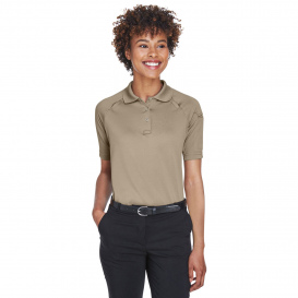 Harriton M211W Ladies Advantage Snag Protection Plus Tactical Polo - Desert Khaki