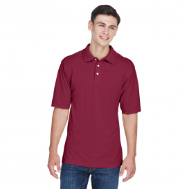 Harriton M265 Men\'s 5.6oz. Easy Blend Polo - Wine