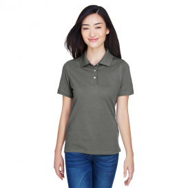 Harriton M265W Ladies 5.6 oz. Easy Blend Polo - Charcoal