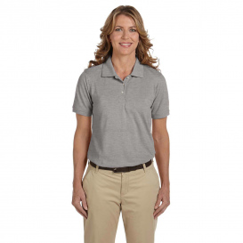 Harriton M265W Ladies 5.6 oz. Easy Blend Polo - Grey Heather