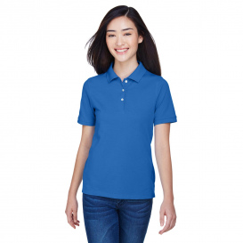 Harriton M265W Ladies 5.6 oz. Easy Blend Polo - True Royal