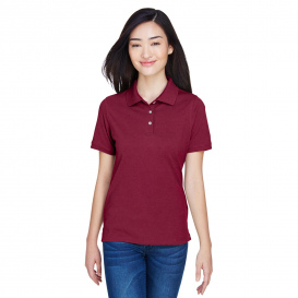 Harriton M265W Ladies 5.6 oz. Easy Blend Polo - Wine