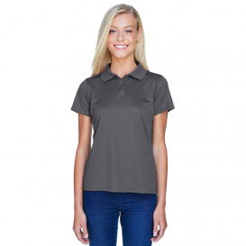 Harriton M315W Ladies 4 oz. Polytech Polo - Charcoal