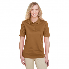 Harriton M348W Ladies Advantage Snag Protection Plus IL Polo - Duck Brown