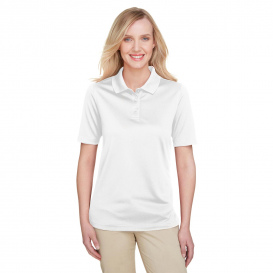 Harriton M348W Ladies Advantage Snag Protection Plus IL Polo - White