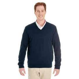 Harriton M420 Men\'s Pilbloc V-Neck Sweater - Dark Navy