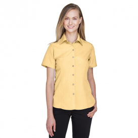 Harriton M560W Ladies Barbados Textured Camp Shirt - Pineapple