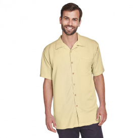 Harriton M570 Men\'s Bahama Cord Camp Shirt - Sand