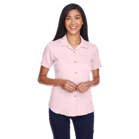 Harriton M570W Ladies Bahama Cord Camp Shirt - Blush