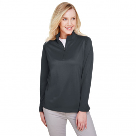 Harriton M748W Ladies Advantage Snag Protection Plus IL 1/4-Zip - Dark Charcoal