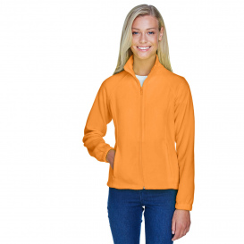 Harriton M990W Ladies 8 oz. Full Zip Fleece - Safety Orange