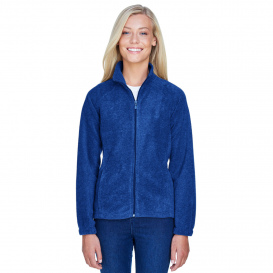 Harriton M990W Ladies 8 oz. Full Zip Fleece - True Royal