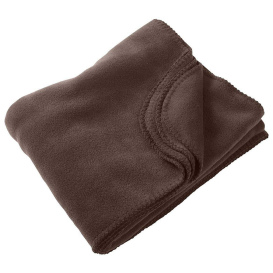 Harriton M999 12.7 oz Fleece Blanket - Cocoa