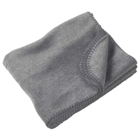 Harriton M999 12.7 oz Fleece Blanket - Grey Heather