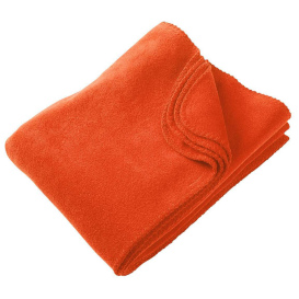 Harriton M999 12.7 oz Fleece Blanket - Orange