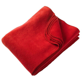 Harriton M999 12.7 oz Fleece Blanket - Red