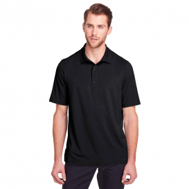 North End NE100 Men\'s Jaq Snap-Up Stretch Performance Polo - Black