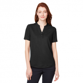 North End NE102W Ladies Replay Recycled Henley - Black