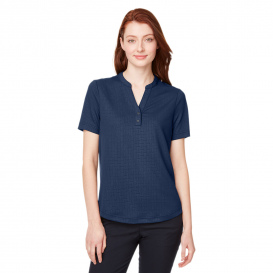 North End NE102W Ladies Replay Recycled Henley - Classic Navy