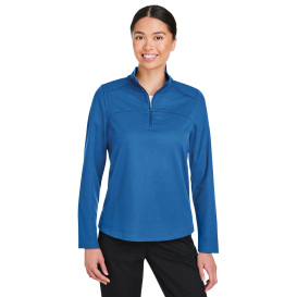 North End NE412W Ladies Express Tech Performance Quarter-Zip - Light Nautical Blue