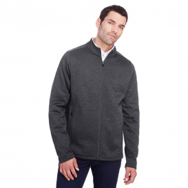 North End NE712 Men\'s Flux 2.0 Full-Zip Jacket - Black Heather/Carbon