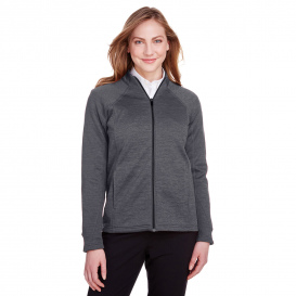 North End NE712W Ladies Flux 2.0 Full-Zip Jacket - Carbon Heather/Black