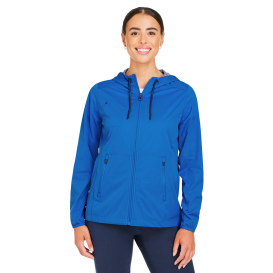 North End NE75W Ladies Network Lightweight Jacket - Light Nautical Blue Heather