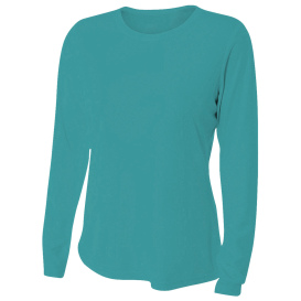 A4 NW3002 Ladies Cooling Performance Long Sleeve T-Shirt - Teal