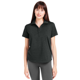 glyder PDP7058 Ladies Marbled Fairway Polo - Black