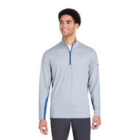 PUMA Golf PG410 Mesa Stripe Quarter-Zip - Lake Blue/Bright White