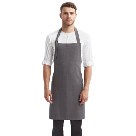 Reprime RP122 Unisex Regenerate Sustainable Bib Apron - Grey Denim