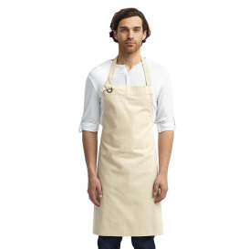 Reprime RP130 Unisex Calibre Heavy Cotton Canvas Bib Apron - Natural