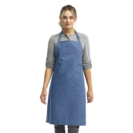 Reprime RP150 Unisex Colours Sustainable Bib Apron - Blue Denim