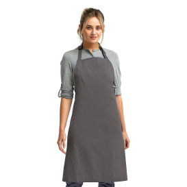 Reprime RP150 Unisex Colours Sustainable Bib Apron - Dark Grey