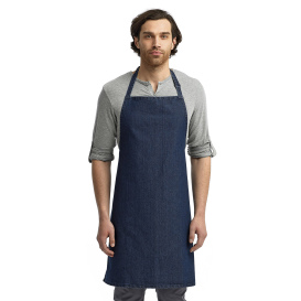 Reprime RP150 Unisex Colours Sustainable Bib Apron - Indigo Denim