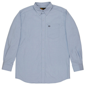 Berne SH26 Foreman Flex180 Button-Down Woven Shirt - Marled Blue Heron