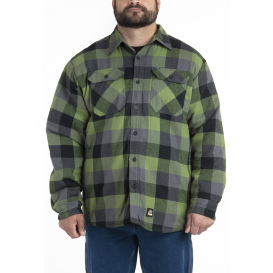 Berne SH69T Tall Timber Flannel Shirt Jacket - Plaid Green