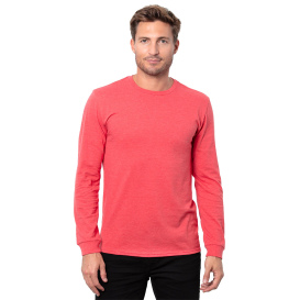 Threadfast T3001 Epic Unisex CVC Long Sleeve T-Shirt - Heather Red