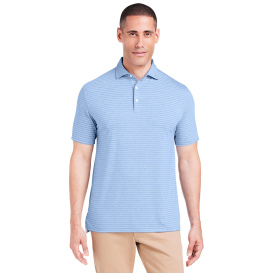 tasc TM546Y Cloud Lightweight Polo Brookline Stripe - Polar Heather/White