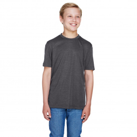 Team 365 TT11HY Youth Sonic Heather Performance T-Shirt - Dark Grey Heather