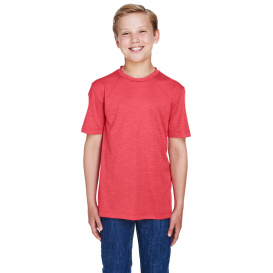 Team 365 TT11HY Youth Sonic Heather Performance T-Shirt - Sport Red Heather