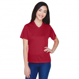 Team 365 TT11W Ladies Zone Performance T-Shirt - Sport Scarlet Red