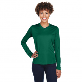 Team 365 TT11WL Ladies Zone Performance Long Sleeve T-Shirt - Sport Forest