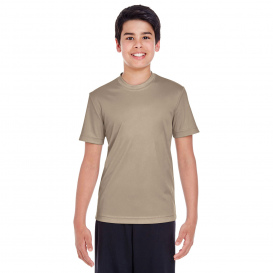 Team 365 TT11Y Youth Zone Performance T-Shirt - Desert Khaki