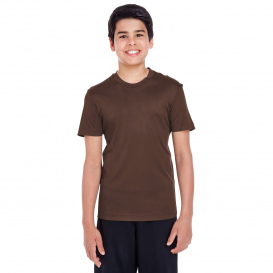 Team 365 TT11Y Youth Zone Performance T-Shirt -Sport Dark Brown