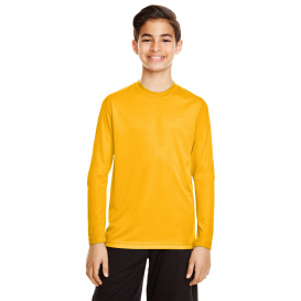 Team 365 TT11YL Youth Zone Performance Long Sleeve T-Shirt - Sport Athletic Gold