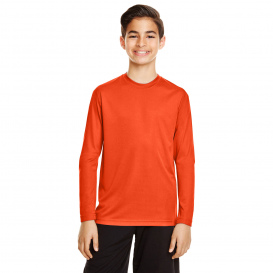 Team 365 TT11YL Youth Zone Performance Long Sleeve T-Shirt - Sport Orange