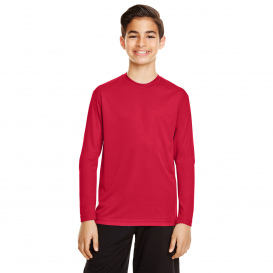 Team 365 TT11YL Youth Zone Performance Long Sleeve T-Shirt - Sport Red